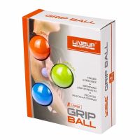 Kit Bolas de Aperto Grip Ball - Leve, Medio, Forte- 5 Cm - Liveup Sports