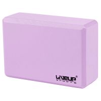 Bloco de Yoga - 22,8x15,2x7,6cm - Cor Roxo - Liveup Sports
