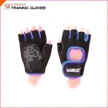 Luva de Treinamento - Azul/Preto - Tamanho P/M - Liveup Sports