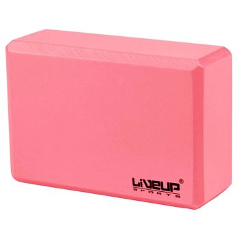 Bloco de Yoga - 22,8x15,2x7,6cm - Cor Vermelha - Liveup Sports