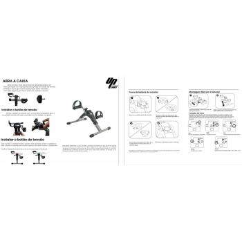 Exercitador Mini Bike P� e Bra�o com Display Digital