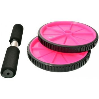 Roda de Exercicio Rosa - Liveup Sports