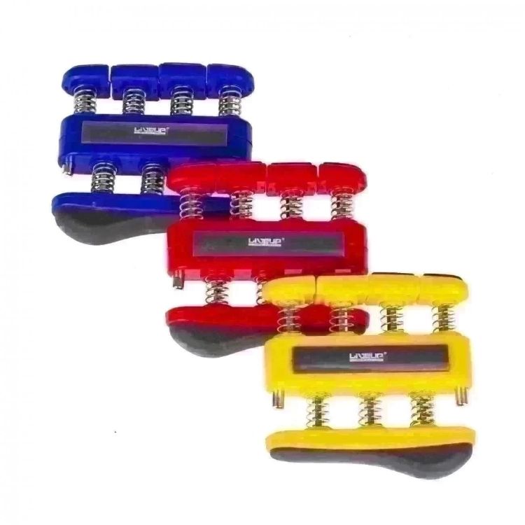 ESPECIFICAÇÕES
<br>· Projetado ergonomicamente para manter a mão na posição apropriada
<br>durante o exercício.
<br>
<br>APLICAÇÕES
<br>- O Exercitador para Dedos Liveup Sports é uma ótima maneira de melhorar a musculatura das mãos e dedos e manter o corpo ativo em qualquer lugar.
<br>- Seu tamanho compacto é ideal para ser utilizado no conforto do lar ou para levar em viagens. 
<br>- Basta apertá-lo com força para começar a sentir a musculatura enrijecendo. 
<br>- Por meio das resistentes molas de aço é possível fortalecer mãos, dedos, punhos e antebraços. 
<br>- Resistência com molas fortes.
<br>- Ajuda no fortalecimento das mãos, dedos, punhos e antebraços.
<br>· Indicado para uso em academias, clínicas, escolas, clubes e residências
<br>· Ajuda na recuperação de pequenas lesões e problemas de má articulação
<br>
<br>DESCRIÇÃO
<br>· Vendido a unidade
<br>- EXERCITADOR PARA DEDOS LIVEUP SPORTS - Leve - 3lbs / 1,36kg - AMARELO