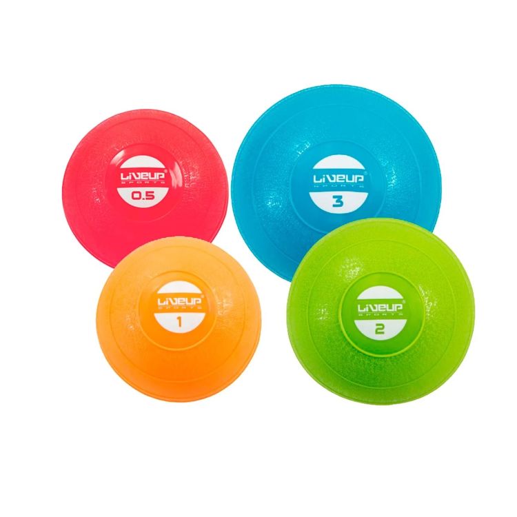 A Mini Bola de Exercícios LIVEUP é usada para intensificar os treinamentos e desenvolver força em exercícios de ginástica, musculação e reabilitação. Constituida de material totalmente emborrachado e com texturas garantindo uma melhor aderência no contato, possibilitando trabalhar diversos grupos musculares. Pode ser utilizada individualmente ou em grupo.