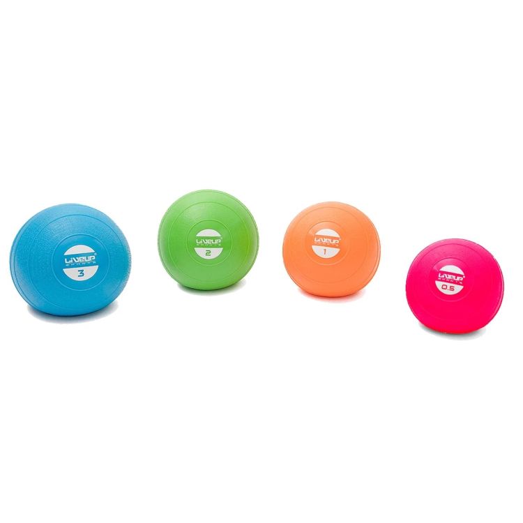 A Mini Bola de Exercícios LIVEUP é usada para intensificar os treinamentos e desenvolver força em exercícios de ginástica, musculação e reabilitação. Constituída de material totalmente emborrachado e com texturas garantindo uma melhor aderência no contato, possibilitando trabalhar diversos grupos musculares. Pode ser utilizada individualmente ou em grupo.